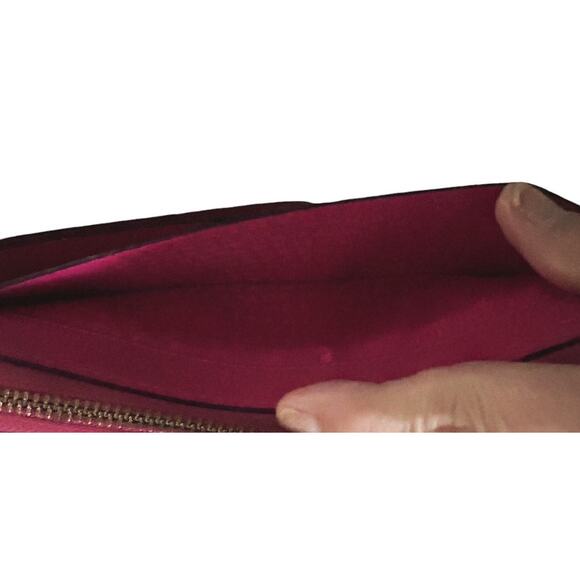 Kate Spade Layton Wellesley Leather Wallet Wristlet Hot Pink - Picture 7 of 12